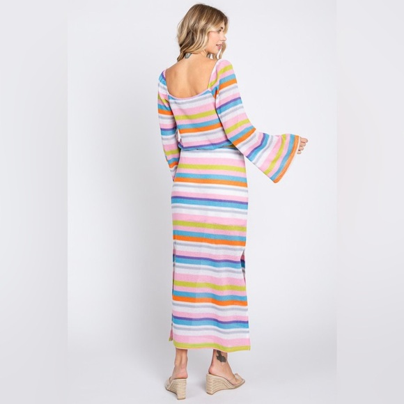 GeeGee Multi Color Knit Top & Skirt Set, 1XL - Picture 3 of 5